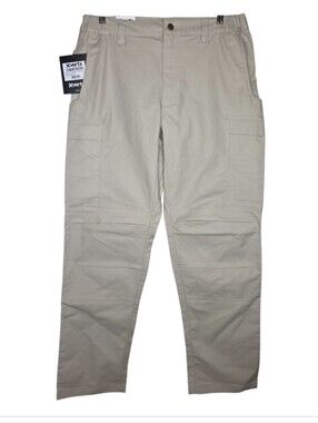 Vertx Legacy Tactical Flat Front Khaki Cargo Pants Size 34 Inseam 32 NEW
